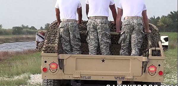  Military bottom fucked on the humvee by hung hunk